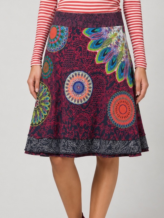 Desigual Dresses & Skirts - Desigual Multicolor Mandala A-Line Skirt L
